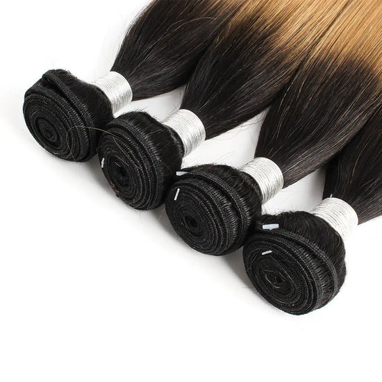 T1B/27 Brazilian Straight Human Hair Wig Curtain