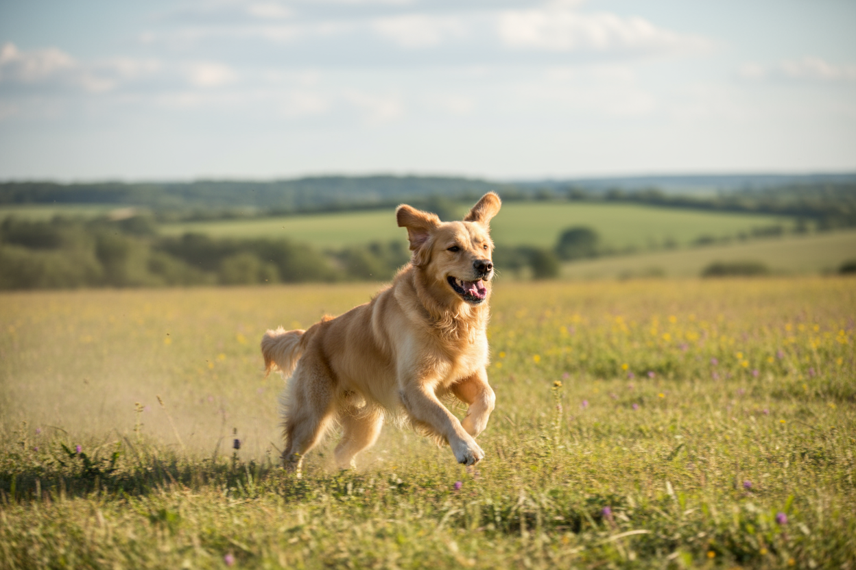 dog running