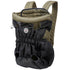 Black and khaki breathable mesh pet carrier backpack with padded shoulder straps