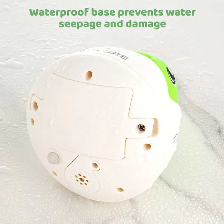 Waterproof toy base on wet surface prevents water seepage and damage