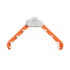Orange and white cloud-shaped clothes hanger with hooks, modern life text