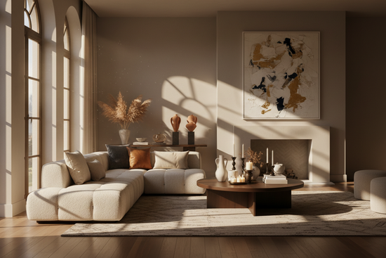 beautiful home decor under cinematic light