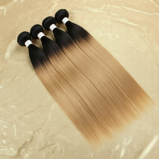T1B/27 Brazilian Straight Human Hair Wig Curtain